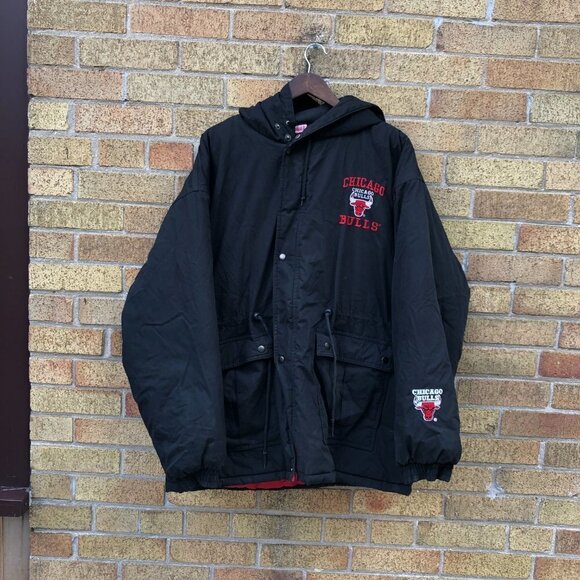 Vintage Chicago Bulls Jacket NBA X Competitor Big Logo Coat XL - Picture 6 of 11